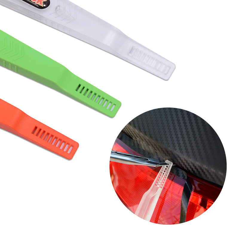 FOSHIO คาร์บอนไฟเบอร์ Magnetic Stick Squeegee ชุด Window Tint Wrapping Scraper สติกเกอร์รถติดตั้งไวนิล Applicator ชุดเครื่องมือ