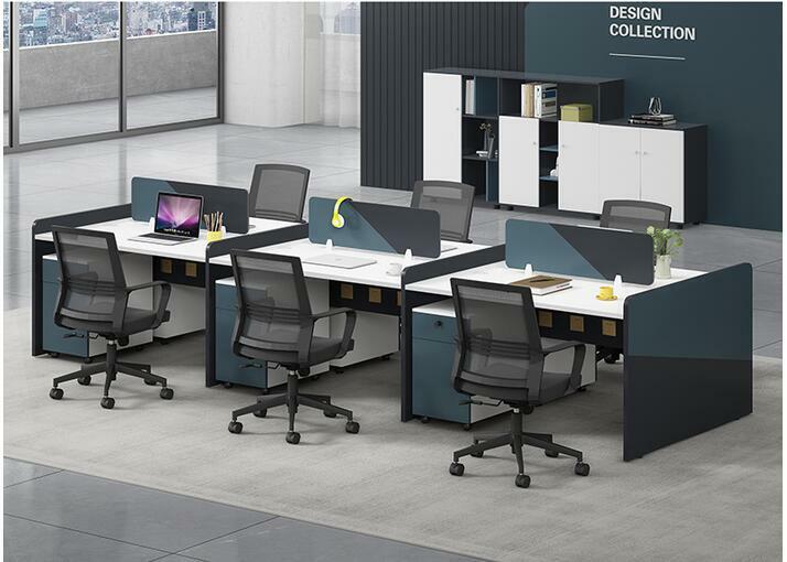 Bureau du personnel, mobilier de bureau, combinaison de chaises simples et doubles, station moderne simple pour 2, 4, 6 personnes