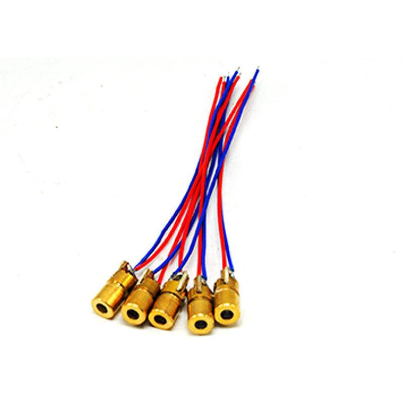 Mini Module Laser rouge à diodes LED, 3mw-5mW, 650nm, 5V, 6x10mm, 5 pièces