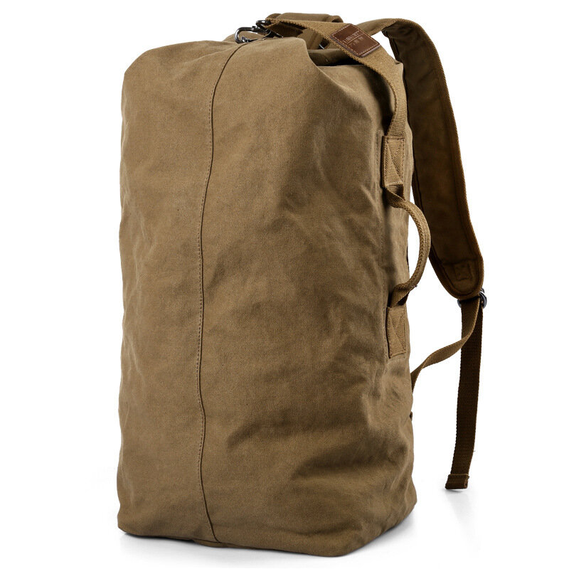 Mochila de grande capacidade bolsa montanhismo, masculina bagagem, de lona, sacos de ombro para meninos