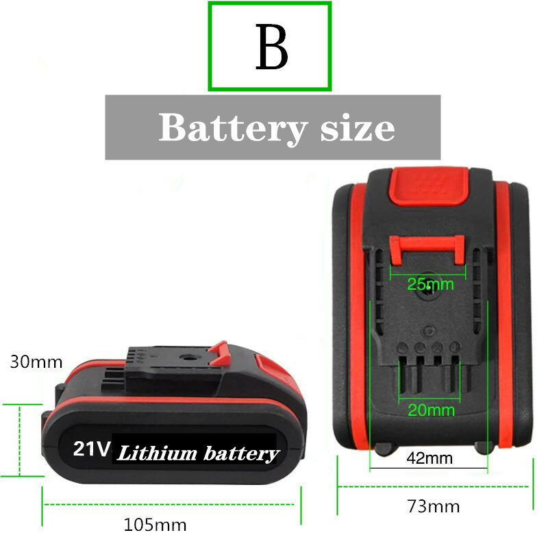Accessori per utensili al litio batteria al litio 18650 di alta qualità 21V forbici elettriche sega elettrica tosaerba pacco batteria