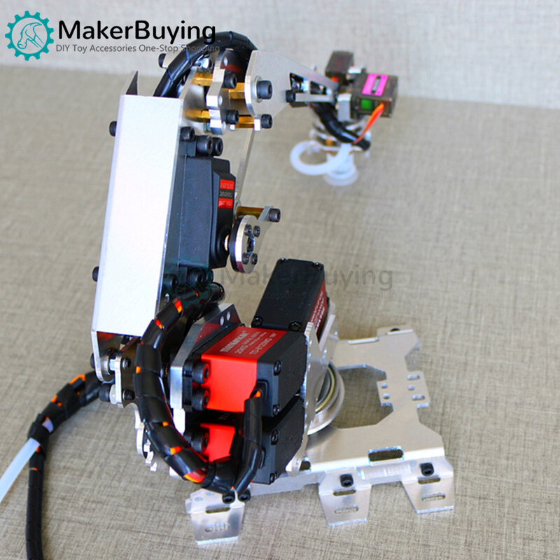 Braccio meccanico in metallo manipolatore multi-grado di libertà robot industriale modello robot a sei assi 202