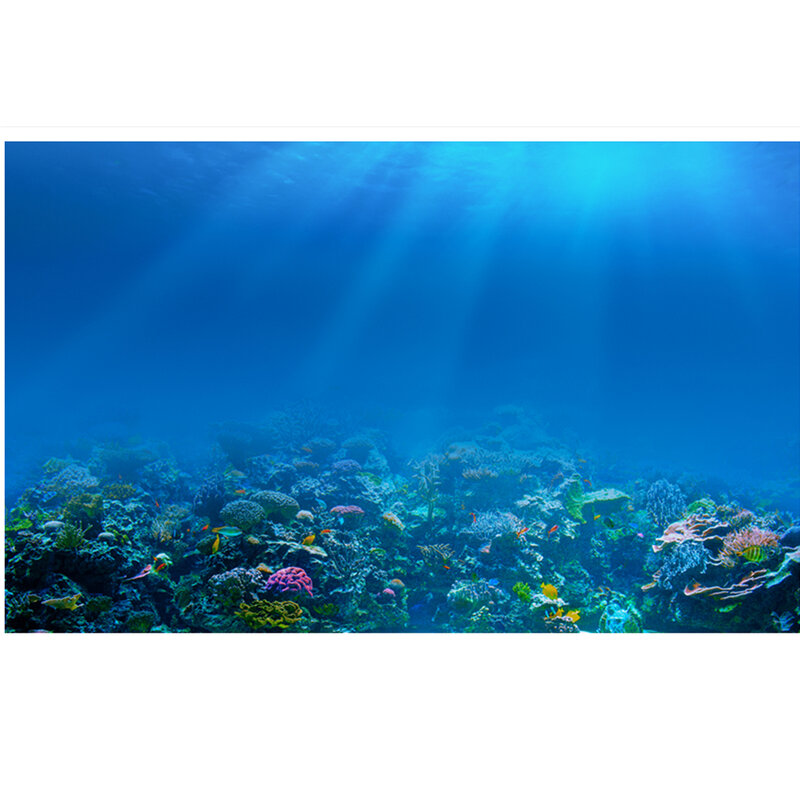 Tapeçaria de parede de impressão colorida mundo subaquático m665
