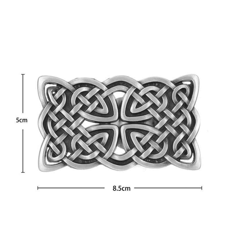 Classic silver square pattern belt buckle Western-style jeans accessories suitable for 4CM belt