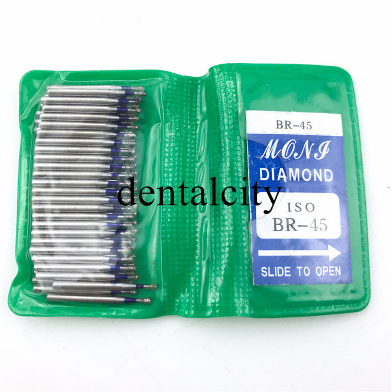 50PCS Dental Diamond FG High Speed Burs BR SERIES for teeth polishing 1.6mm