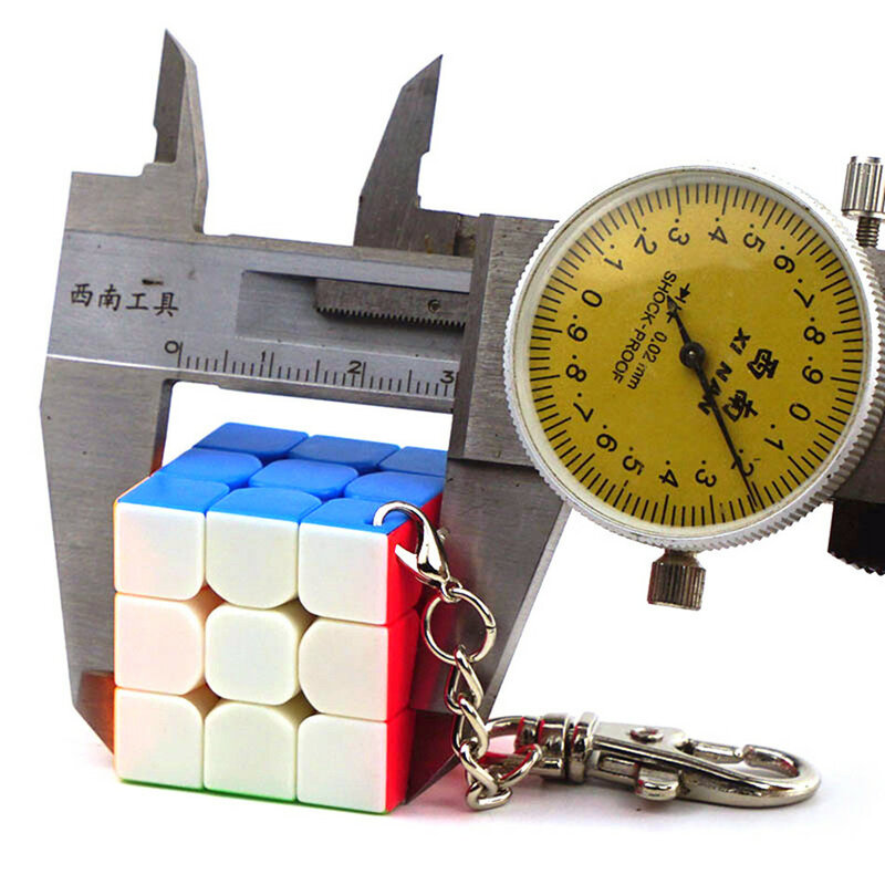 MoYu المفاتيح Mofangjiaoshi 3 سنتيمتر 3.5 سنتيمتر صغيرة 3x3x3 المكعب السحري المفاتيح المهنية ألعاب تعليمية حلقة رئيسية cubo magico لغز