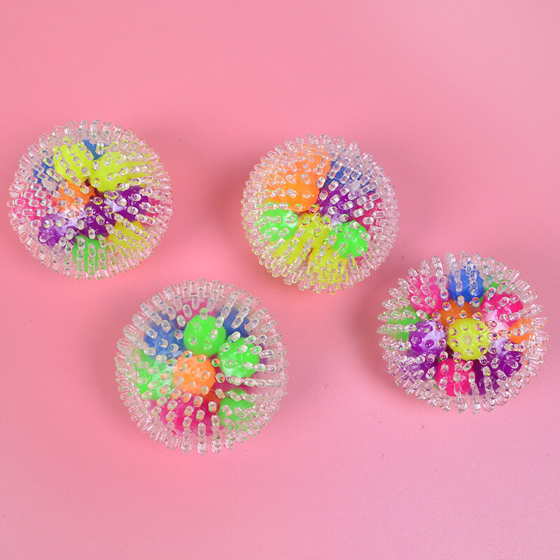 6cm Soft Burr Cute Colorful Ball elastico per bambini giocattoli di decompressione giocattolo di plastica uomo donna mano Fidget allevia lo Stress regalo per bambini