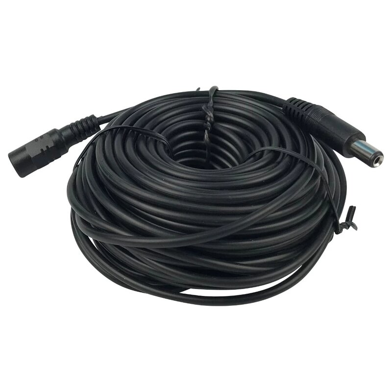 30FT 1M 5.5mm x 2.1mm 5.5/2.1mm 12V DC Male Female Extension Cable Cord 20AWG for CCTV Camera & Router
