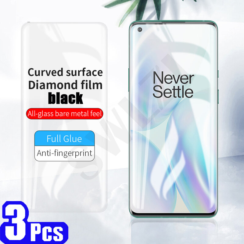 3/5 pces vidro temperado para oneplus nord 7t 8 8t plus 9 pro 9r 9e n10 n100 6 6t protetor de tela do telefone da película protetora no vidro