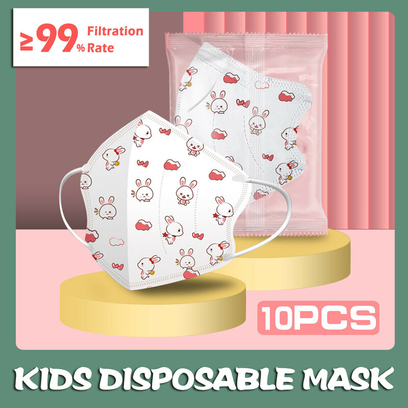 10 pz Mascarillas Ninos maschera per bambini prevenzione pesce Non tessuto maschera per il viso 4ply Mascarillas masque enfant Halloween Cosplay