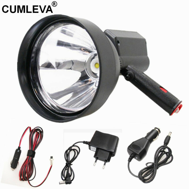 CREE-Rechargeable Hunting Spotlight, LED Light, Hunting Lamp, Ultra Bright, EUA Importados, 25W, 150mm, 12V, 2500LM