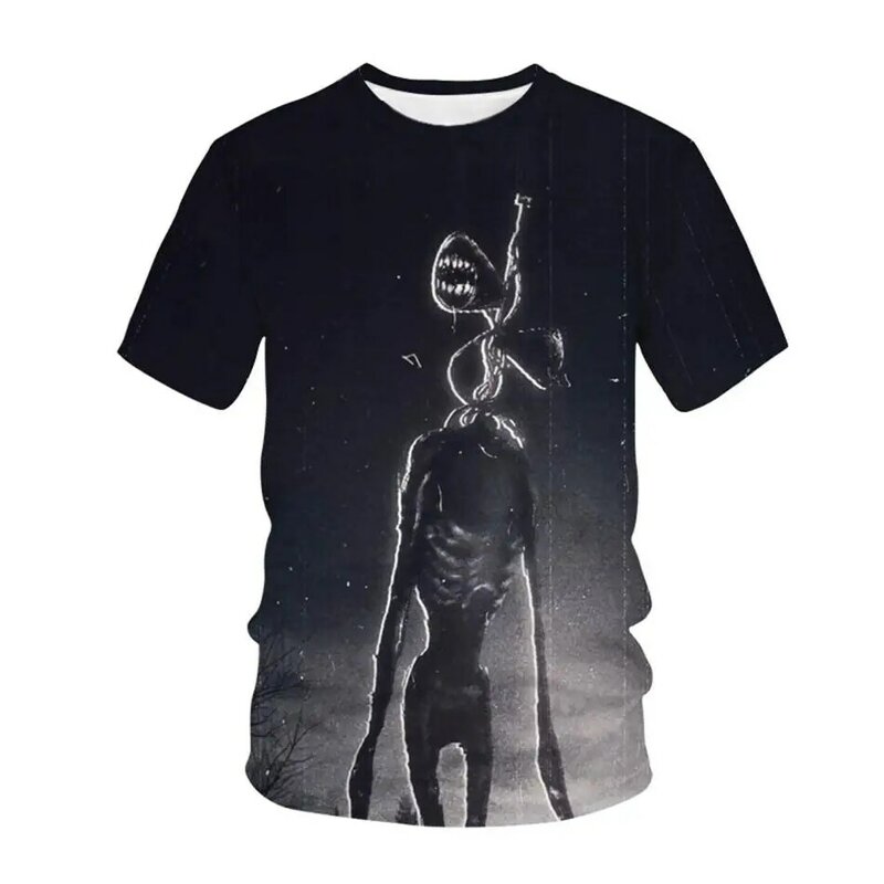 2021 sommer Kinder Sirene Kopf Kleidung Jungen Mädchen Horror Spiel Alle Saints' Tag Punk T-Shirt 4-20Y Kinder Teens Hip Hop t-shirts