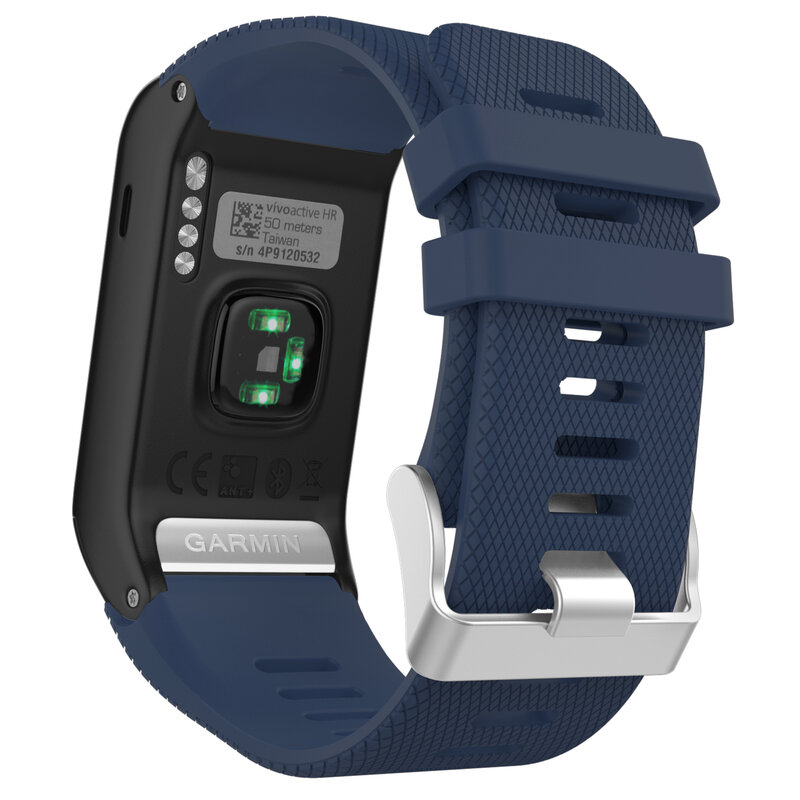Tali Jam Tangan Silikon Lembut untuk Garmin Vivoactive Replacement Wrist Strap dengan Tool Watch Band untuk Vivoactive HR Bangle Accessory