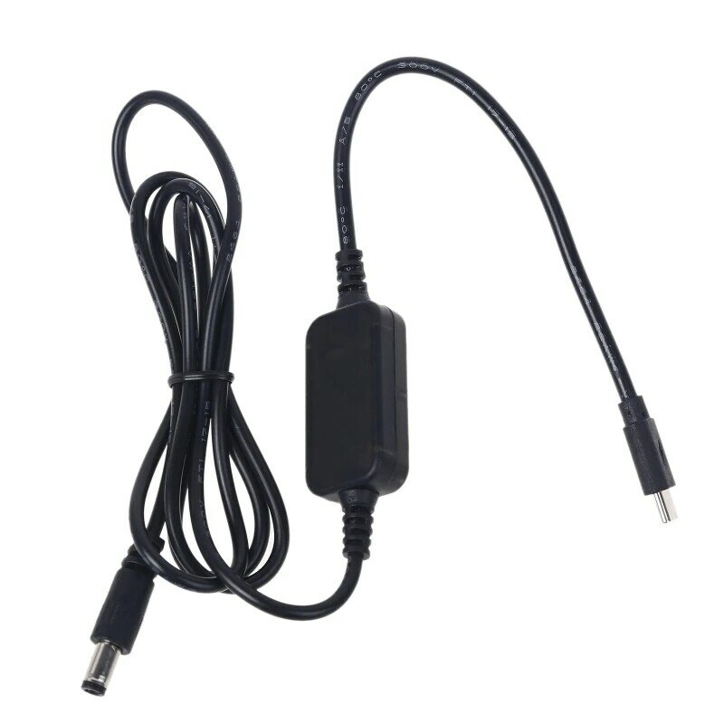 USB C PD Type C Male untuk 12V 20V 5.5X2.1Mm Male Langkah Kabel untuk wifi Router LED R9CB