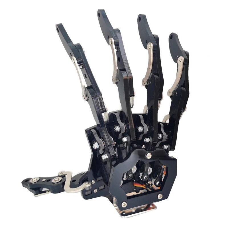 5 dof robô mão-cinco dedos/terminado biônico palma/montado garra/pinça/esquerda/direita/diy