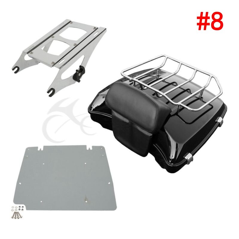 Motorcycle 5.5" Razor Tour Pack Trunk For Harley Touring Tour Pak Road King CVO Electra Street Glide FLHX FLHR FLHXS 2014-2023