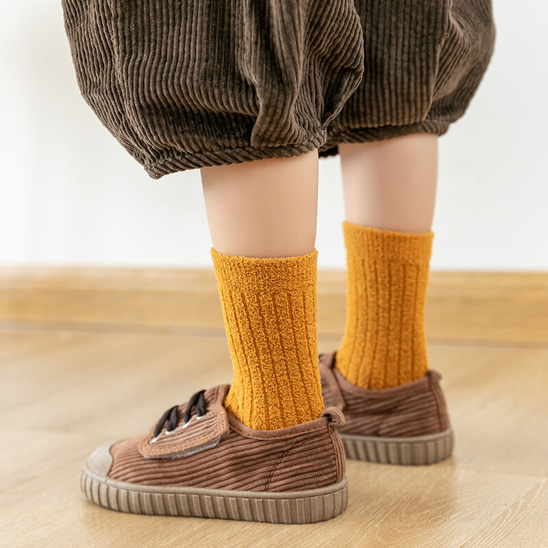 Детские носки, плотные холодные зимние носки, супер теплые детские зимние носки для студентов, детские рождественские подарки, нескользящие носки из кораллового флиса
