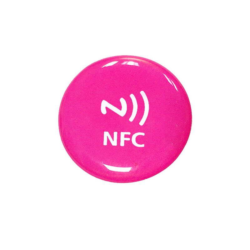 1 قطعة 144 بايت 13.56 ميجا هرتز قطر 30 مللي متر مكافحة المعادن NFC NFC213 الايبوكسي تسميات/ملصق جميع الهاتف الخليوي حصة الاجتماعية OneHop العلامة