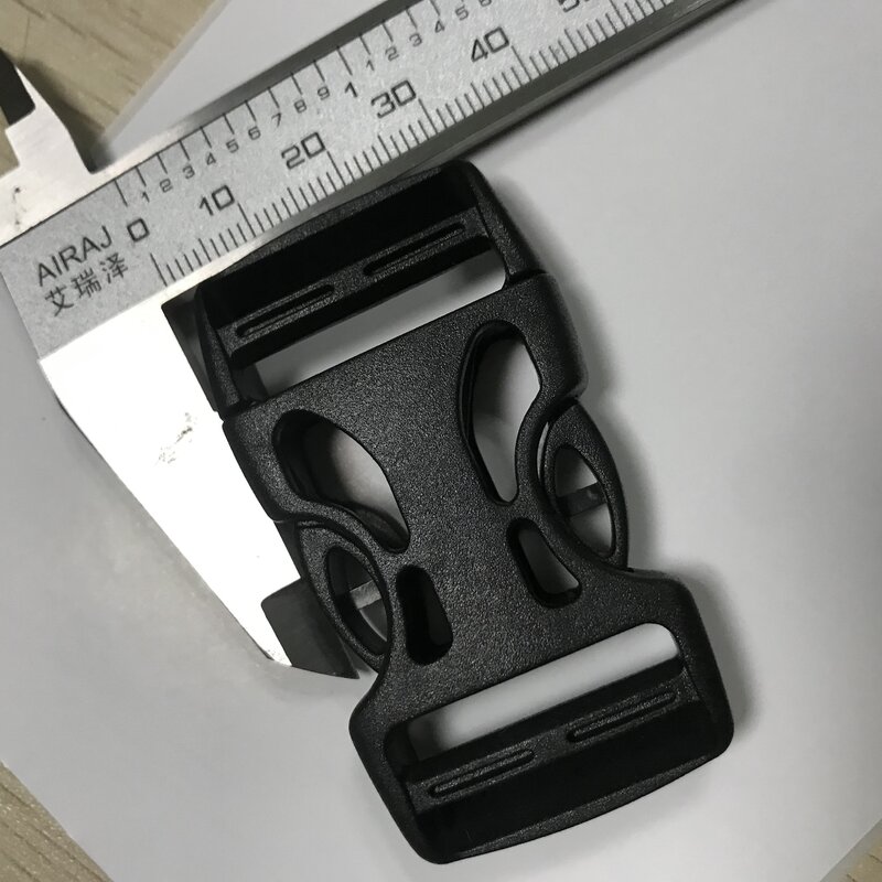 Ainomiベビーキャリアアクセサリーダブル調整サイドリリースバックルクリップブラックラゲッジバッグベルト用25mm