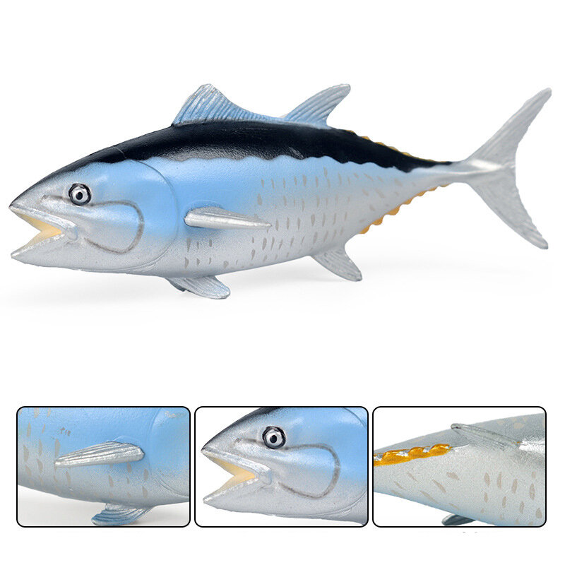 Новая модель искусственных животных, эхолот осетрА, тунец, группер, тропическая рыба, экшн-фигурки, детские развивающие игрушки