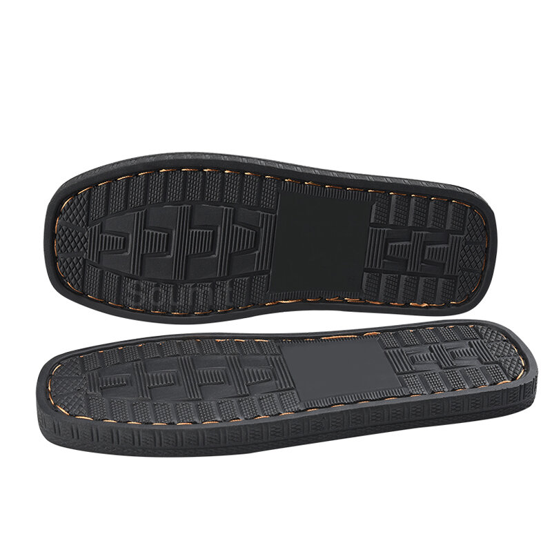 Soumit-Zapatillas de materiales tejidas a mano, suela de goma para zapatos, antideslizante, agujas de ganchillo, para interior