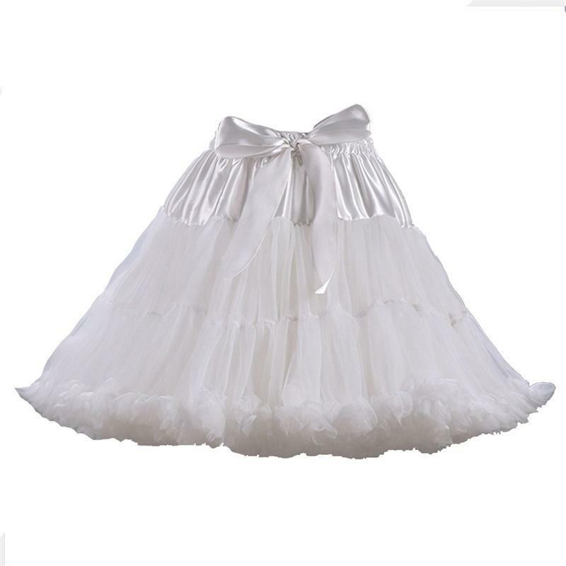 Petticoats Short Wedding Bridal Crinoline Lady Girls Colorful Underskirt for Party White/Blue/Pink Ballet Dance Skirt Tutu