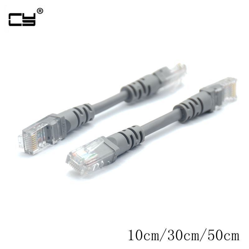 CAT 5 CAT 6 CAT5e CAT6e UTP kabel sieciowy Ethernet z męskiego na męskie RJ45 Patch LAN krótki kabel 10cm 30cm 50cm 0.1m 0.3m 0.5m