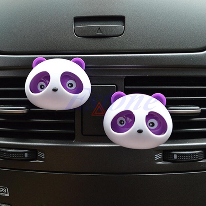 2x Auto cruscotto deodorante lampeggiante Panda diffusore di profumo oggetto caldo per Auto Dropship