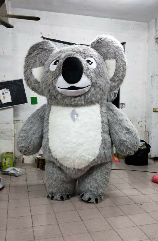 Disfraz inflable de Koala publicitario, 200-250cm, trajes de Mascota, 2m/2,5 m, vestido de cumpleaños, calidad de lujo, 100% igual que las imágenes