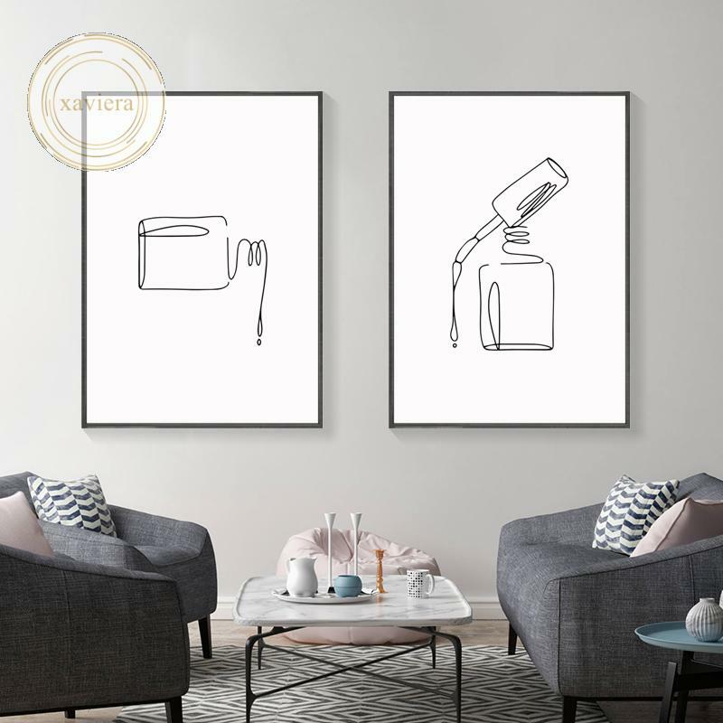 Inspirador citações cartaz beleza prego linha moda arte pintura em tela moderno minimalista fotos decoração para casa meninas quarto