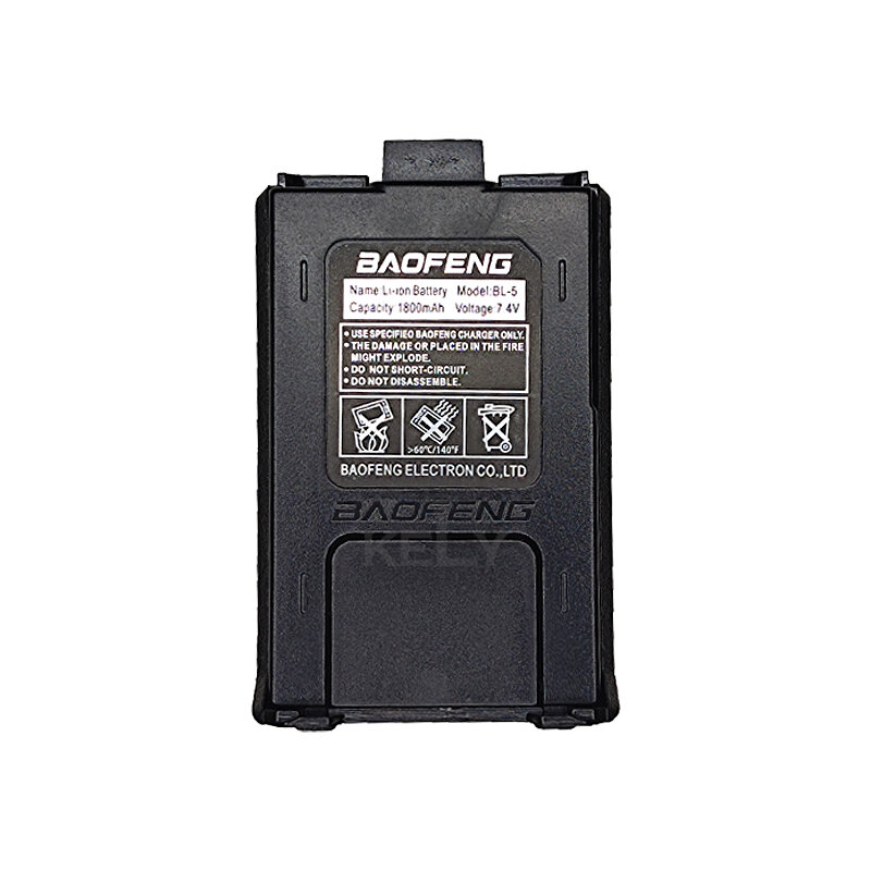 Baterai Baofeng Walkie Talkie UV5R Battery1800/3800MAh BL-5 untuk Komponen Radio Asli Pufong UV 5R Baterai Radio Baofeng