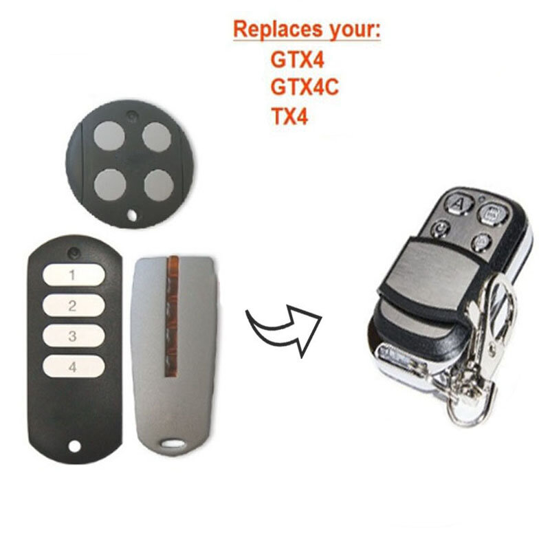 For GTX4, GTX4C,TX4 replacement garage door remote control 433.92mhz