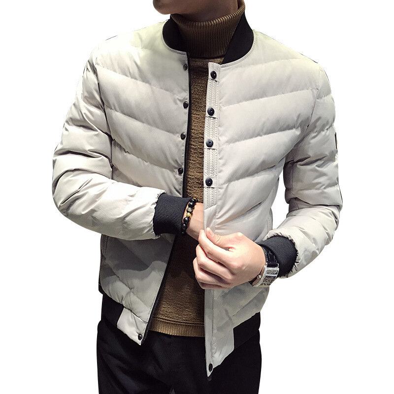 MRMT 남성용 캐주얼 슬리브 야구 칼라 오버코트, 면 패딩 재킷, 의류 의류, 2024 브랜드, 겨울 신상