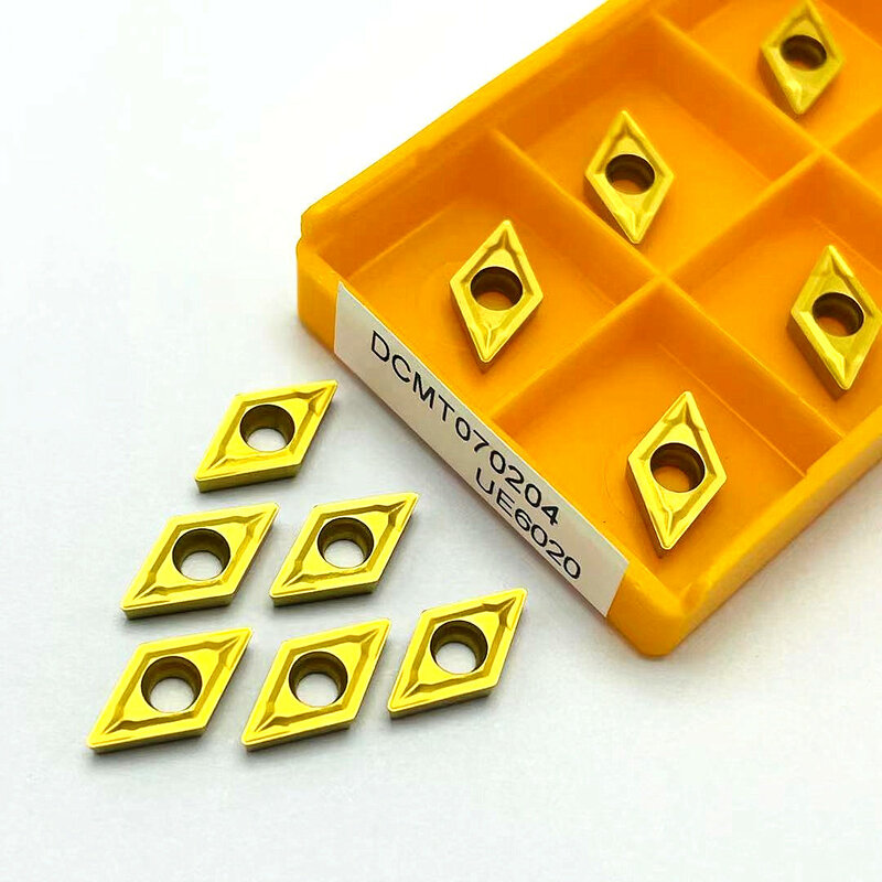 10 pcs DCMT070204 UE6020 carbide tool high quality cutting tool DCMT 070204 turning insert