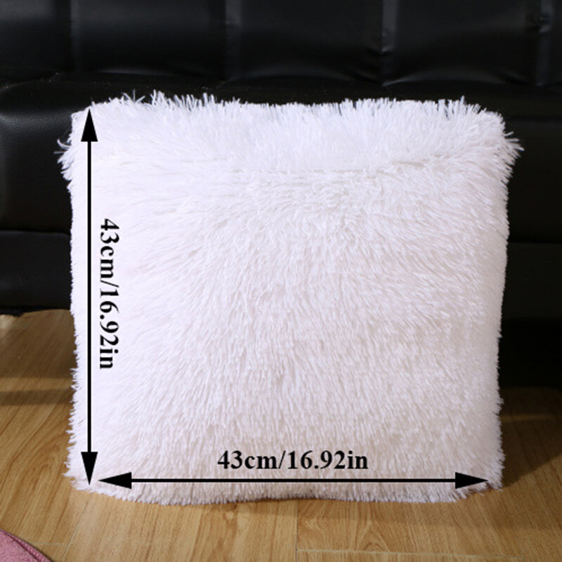 2021 Soft Fur Plush Cushion Cover Pillowcase For Home Decor Pillow Cover Bed Sofa Pillowcases Car Seat Decroative Pillow Covers