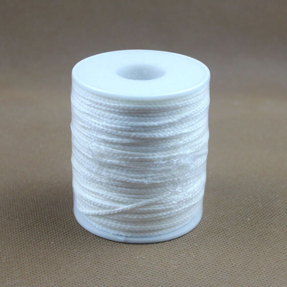 1 Roll 200 Feet 61M White Candle Wick Cotton Candle Woven Wick  For DIY Candle Making Material Smokeless Wax Pure Cotton Core