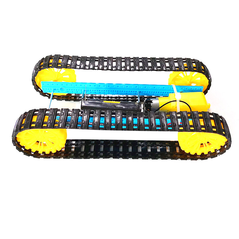 Smart Tank Chassis Handmade Educational Electric Robot Robotic Car Crawler Caterpillar Vehicle DIY Assembled for Child Toy