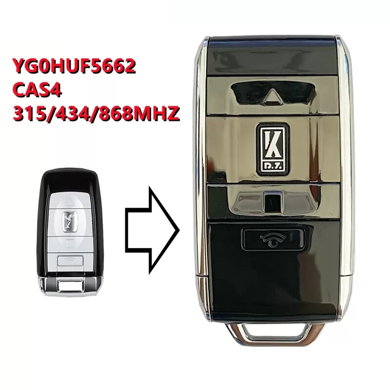 Clé télécommande intelligente de Style fantôme pour voiture, 315/433/868MHZ, avec puce ID49, CN078005