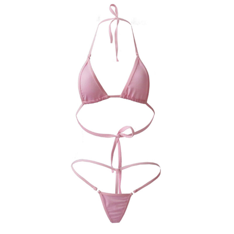 Femmes Sexy Micro Mini Bikini string sous-vêtements G-String soutien-gorge maillots de bain vêtements de nuit de haute qualité maillots de bain