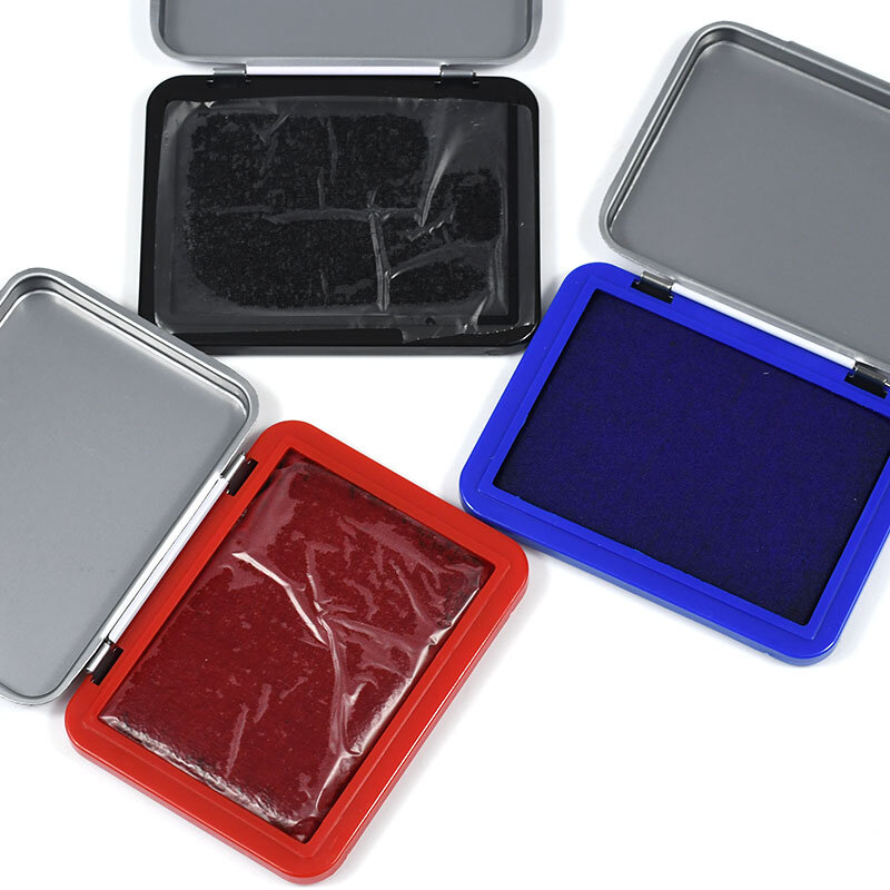 8184 3Pcs/Lot Square Box Calligraphy Red Ink Paste Chinese Yinni Pad 40g Red blue black ink paste