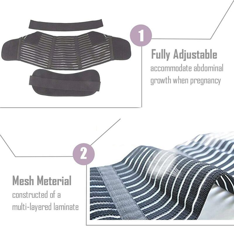 Cinturón de maternidad M-3XL para Mujer, Protector de soporte para el Abdomen, banda para el vientre, ropa para la espalda, ajustable, embarazo