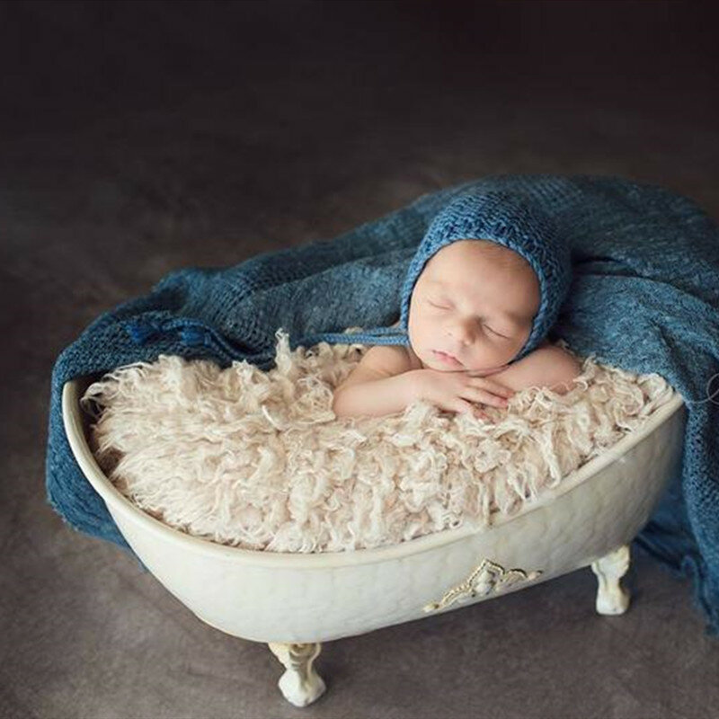 ทารกแรกเกิดผ้าพันคออุปกรณ์ประกอบฉากการถ่ายภาพเด็กตะกร้าเบาะผ้าห่ม Photo Props