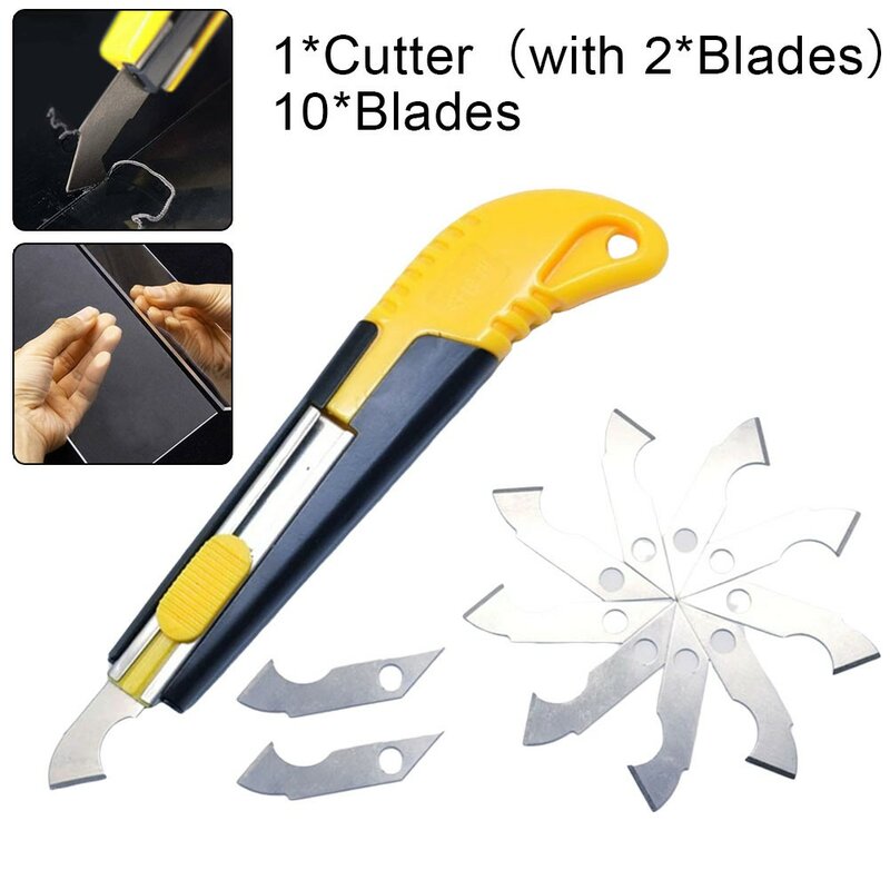 Tworzywo akrylowe nożyce do blachy do cięcia Balde + 10 * zestaw ostrzy instrukcja pers-pex Cutter wielofunkcyjne ostrze tnące narzędzie do cięcia haków