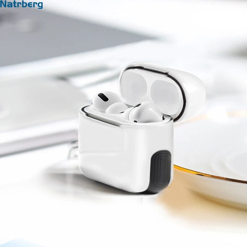 Natrberg Matte Case for Airpods Pro Case Silicon Bumper Shockproof Protective Hard PC Cover For Air Pods Pro Case Accessory