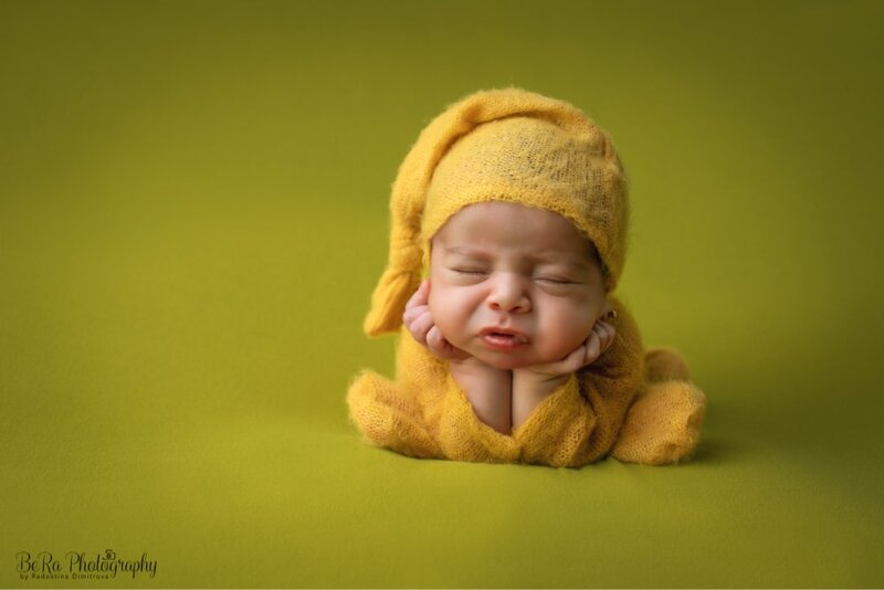Macacão fotográfico para recém-nascidos, roupinha de lã tricotada para meninos e meninas, 0-1 meses