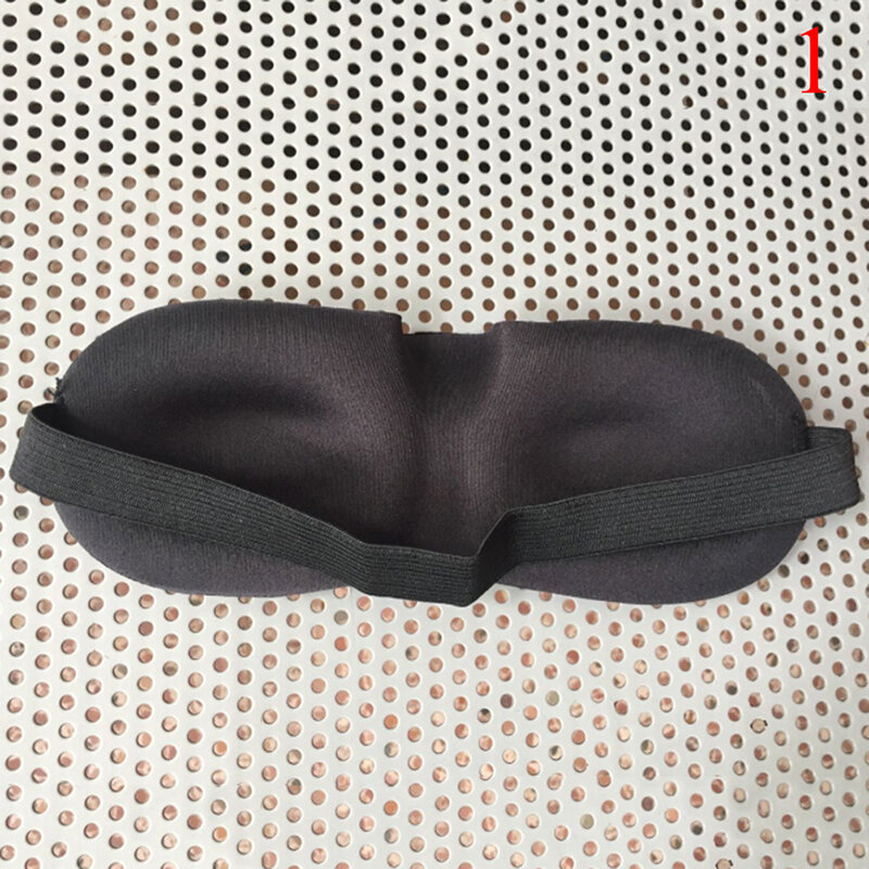 Nowy 1pc 3D śpiąca opaska maska na oczy miękka naturalna wyściełana osłona podróż sen odpoczynek Relax przepaska na oko dla kobiet mężczyzn