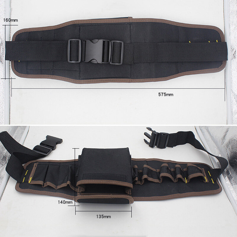 Bolsa de ferramentas de lona/multifuncional/cintura/impermeável e resistente ao desgaste/eletricista manutenção cintura/bolsa de ombro