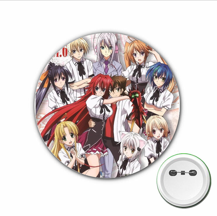 3pcs anime Sekolah Tinggi DxD lencana Cosplay kartun lucu pin bros untuk ransel tas lencana tombol aksesoris pakaian