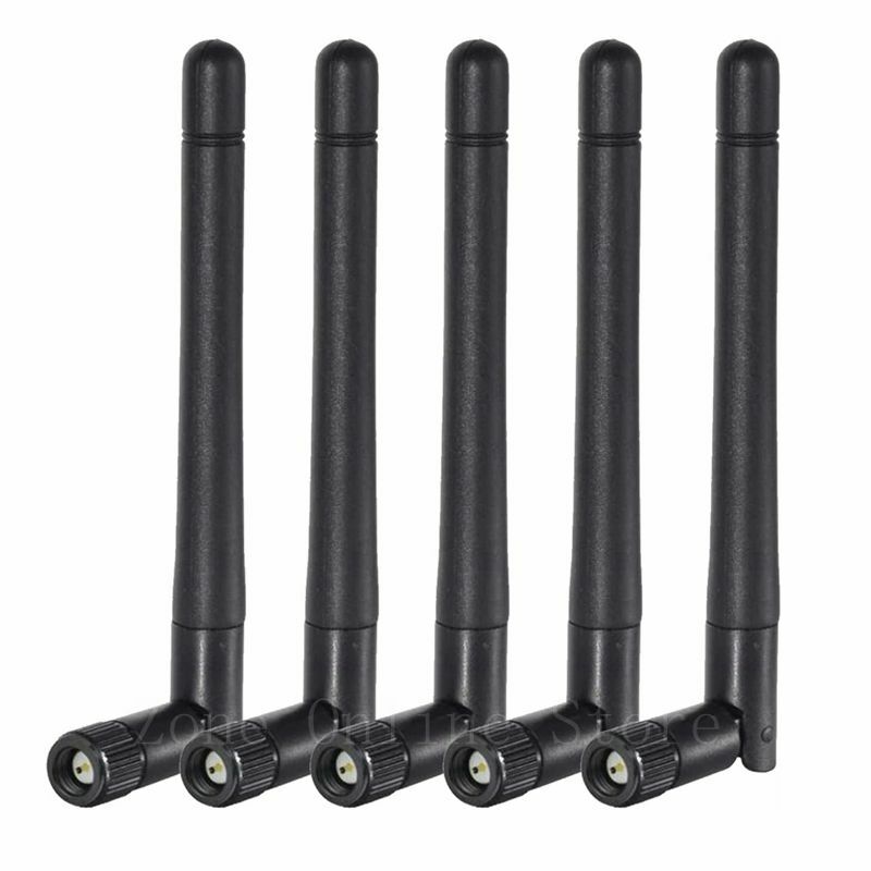 5pcs/lot Dual Band WiFi Antenna 2.4GHz 5/5.8GHz 3dBi SMA Male Antenna For Wireless Vedio Security IP Camera Recorder