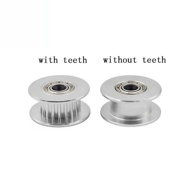 Polia de temporização intermediária gt2 16/20 furo da roda de dente 3/5mm largura dos dentes da engrenagem de alumínio 6/10mm para i3 ender 3 cr10 bluer impressora reprap